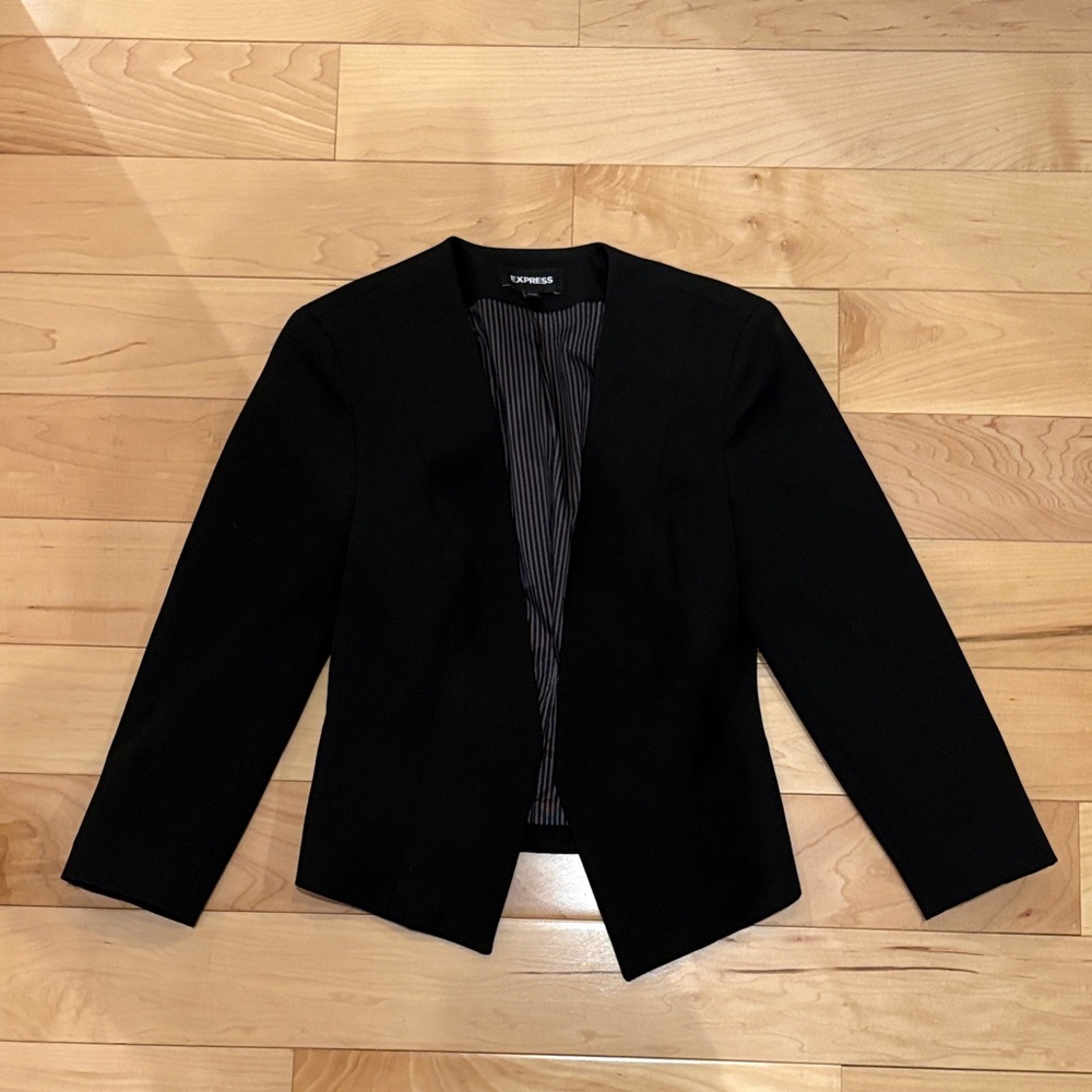 express black cropped blazer